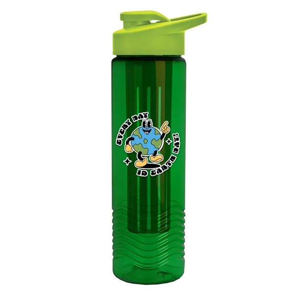 Translucent Green color option for Garyline® Wave Tritan® Bottle With Drink Thru Lid And Inf...