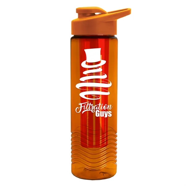 Translucent Orange color option for Garyline® Wave Tritan® Bottle With Drink Thru Lid And Inf...