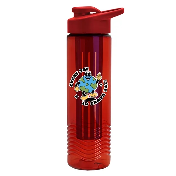Translucent Red color option for Garyline® Wave Tritan® Bottle With Drink Thru Lid And Inf...