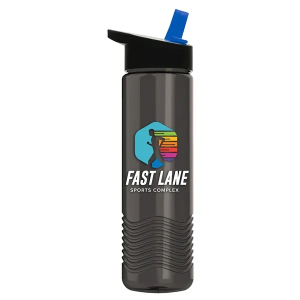 Smoke color option for Garyline® Wave Tritan® Bottle With Flip Straw Lid   24 Oz.