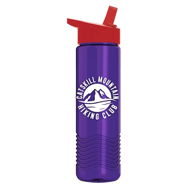Translucent Violet color option for Garyline® Wave Tritan® Bottle With Flip Straw Lid   24 Oz.