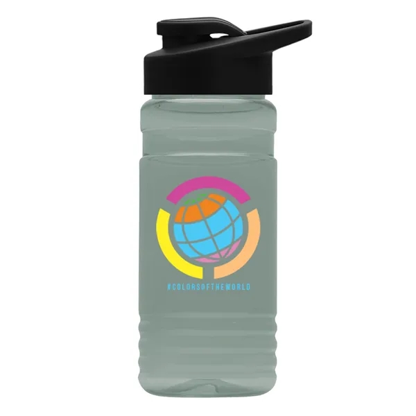Glacier Blue color option for Garyline® Rpet Bottle With Drink Thru Lid   20 Oz.