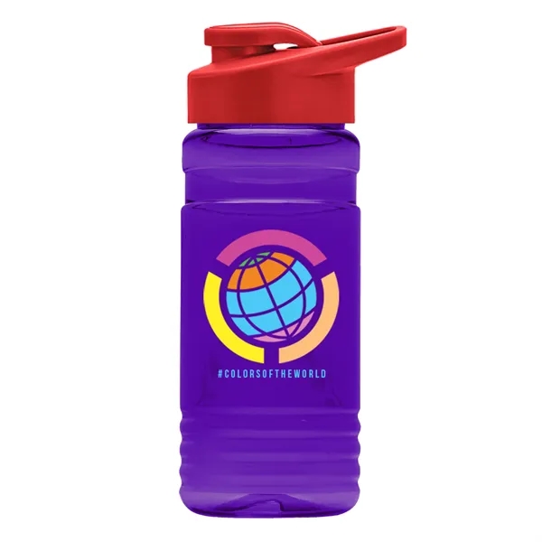 Translucent Violet color option for Garyline® Rpet Bottle With Drink Thru Lid   20 Oz.