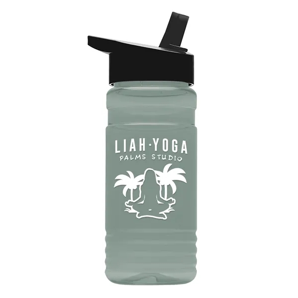Glacier Blue color option for Garyline® Rpet Bottle With Flip Straw Lid   20 Oz.