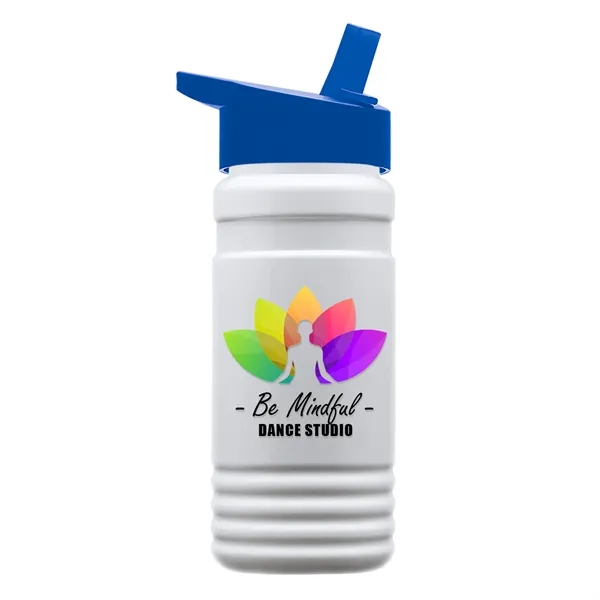 White color option for Garyline® Rpet Bottle With Flip Straw Lid   20 Oz.
