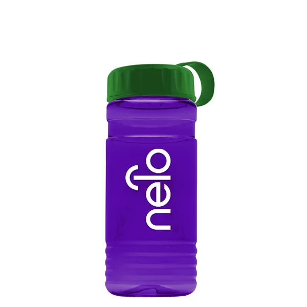 Translucent Violet color option for Garyline® Rpet Bottle With Tethered Lid   20 Oz.