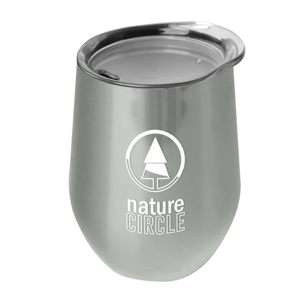 Silver color option for Garyline® Vino Stainless Steel Wine Tumbler   10 Oz.