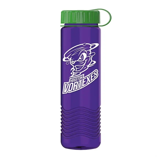 Translucent Violet color option for Garyline® Wave Tritan® Bottle With Tethered Lid   24 Oz.