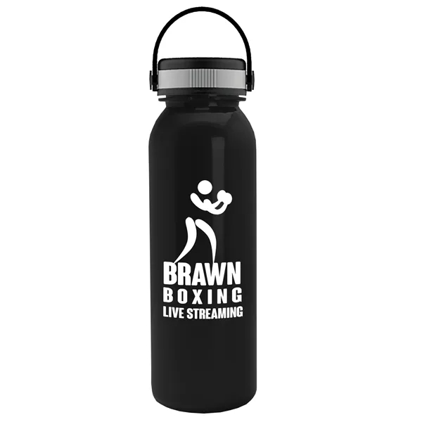 Metallic Black color option for Garyline® Terrain Metallike Bottle With Grip Lid   24 Oz.