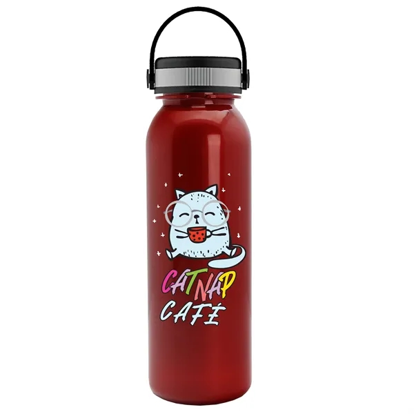 Metallic Red color option for Garyline® Terrain Metallike Bottle With Grip Lid   24 Oz.