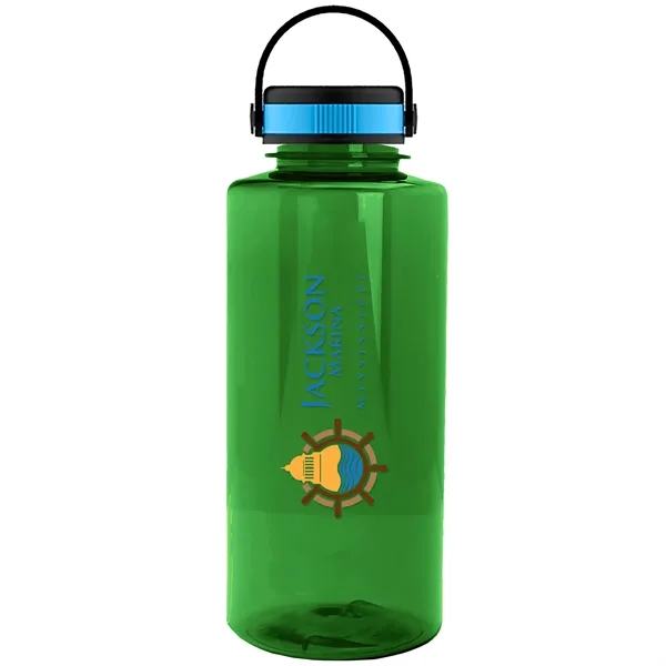 Translucent Green color option for Garyline® Mountaineer Tritan® Bottle With Grip Lid   36 Oz.