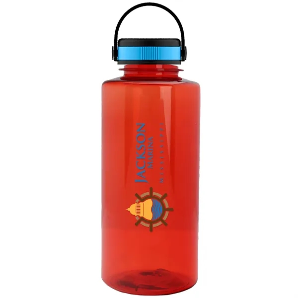 Translucent Red color option for Garyline® Mountaineer Tritan® Bottle With Grip Lid   36 Oz.
