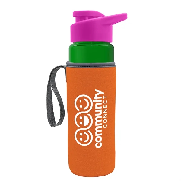 Translucent Green color option for Garyline® Wave Tritan® Bottle With Drink Thru Lid And Ins...