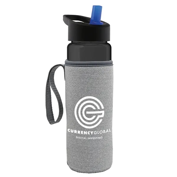 Smoke color option for Garyline® Wave Tritan® Bottle With Flip Straw Lid And Ins...