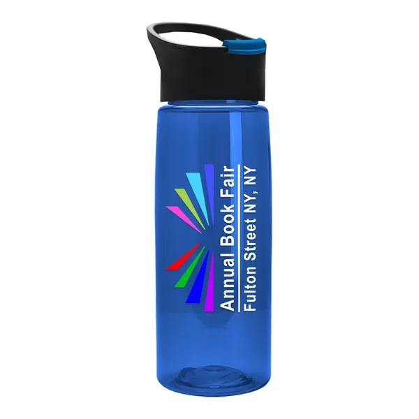 Translucent Blue color option for Garyline® Flair Tritan® Bottle With Pop Up Lid   26 Oz.