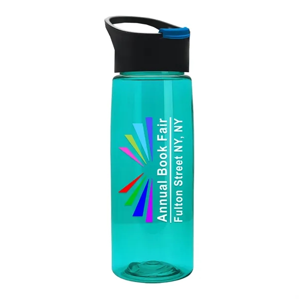 Translucent Teal color option for Garyline® Flair Tritan® Bottle With Pop Up Lid   26 Oz.