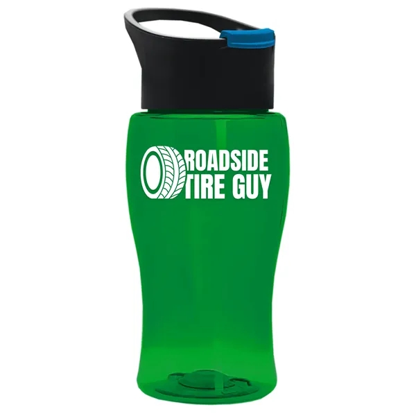 Translucent Green color option for Garyline® Poly+ Jr. Bottle With Pop Up Lid   18 Oz.