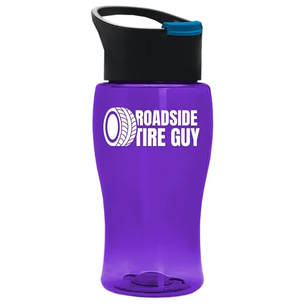 Translucent Violet color option for Garyline® Poly+ Jr. Bottle With Pop Up Lid   18 Oz.