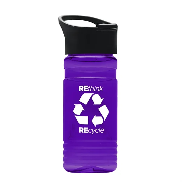 Translucent Violet color option for Garyline® Rpet Bottle With Pop Up Lid   20 Oz.