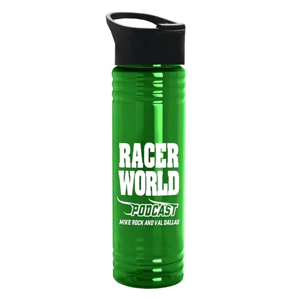 Translucent Green color option for Garyline® Slim Fit Bottle With Pop Up Lid   24 Oz.