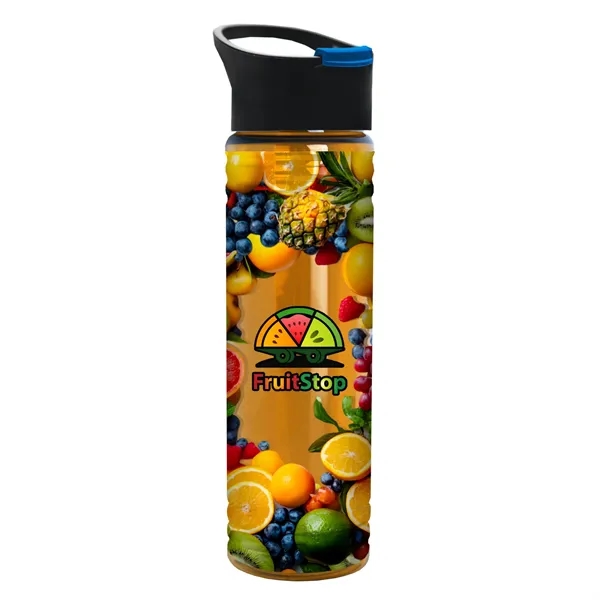 Translucent Orange color option for Garyline® Slim Fit Bottle With Pop Up Lid   24 Oz.
