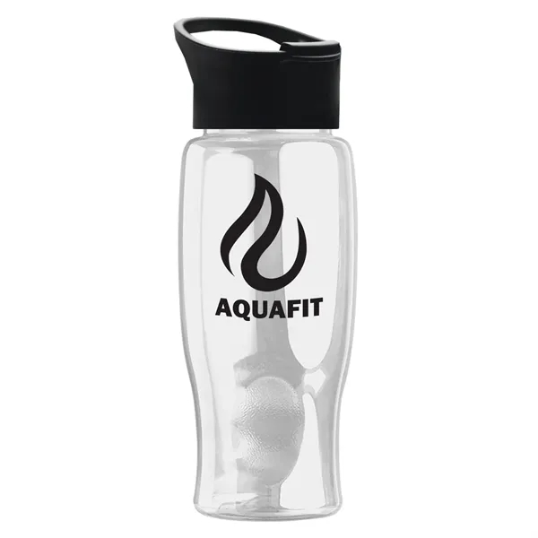 Clear color option for Garyline® Poly+ Bottle With Pop Up Lid   27 Oz.