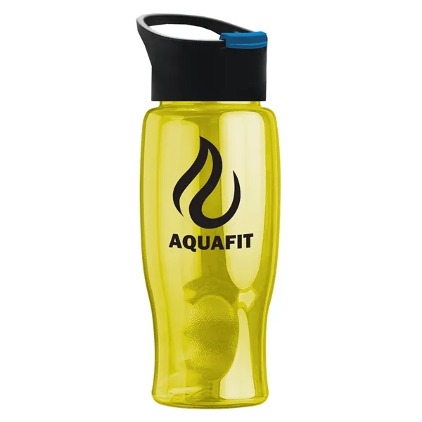 Translucent Yellow color option for Garyline® Poly+ Bottle With Pop Up Lid   27 Oz.