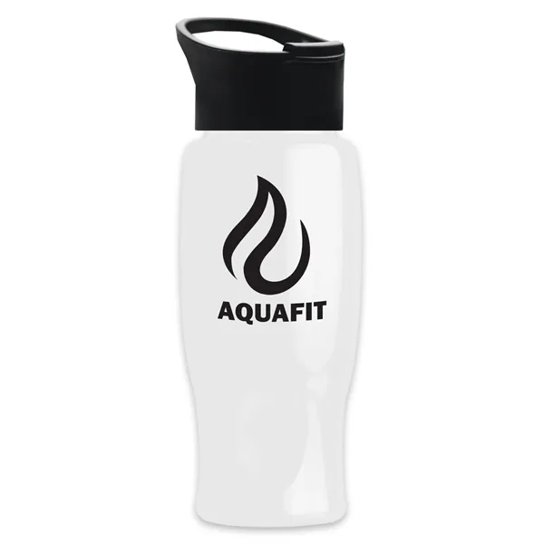 White color option for Garyline® Poly+ Bottle With Pop Up Lid   27 Oz.