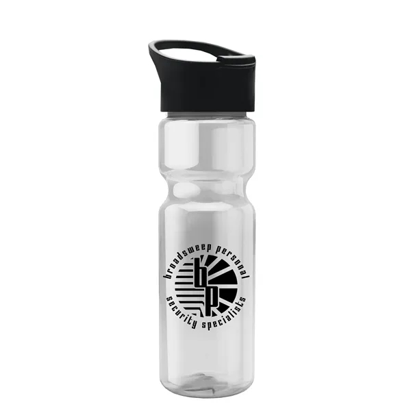 Clear color option for Garyline® Champ Bottle With Pop Up Lid   28 Oz.