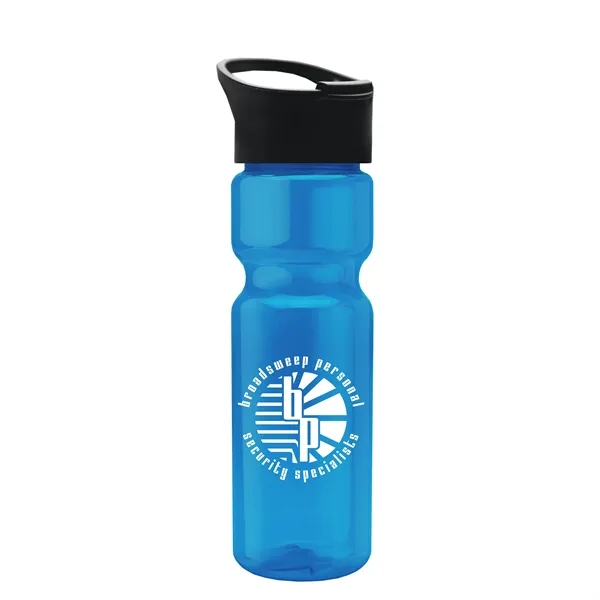 Translucent Blue color option for Garyline® Champ Bottle With Pop Up Lid   28 Oz.