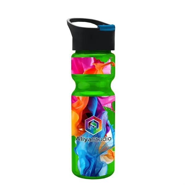Translucent Green color option for Garyline® Champ Bottle With Pop Up Lid   28 Oz.