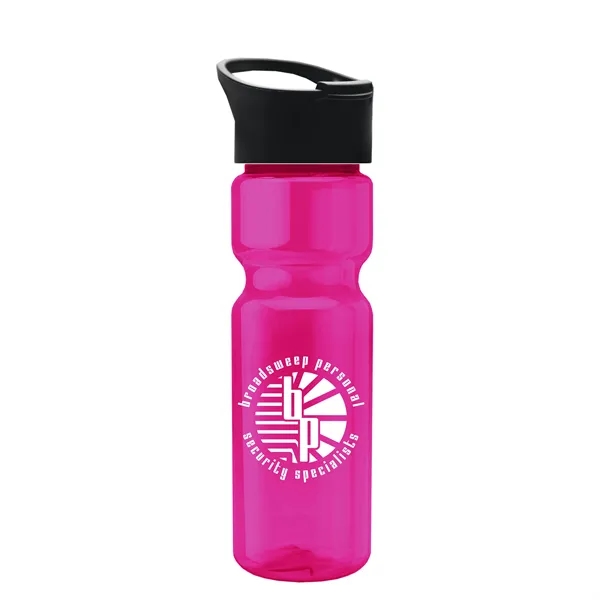 Translucent Hot Pink color option for Garyline® Champ Bottle With Pop Up Lid   28 Oz.