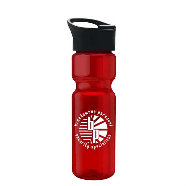 Translucent Red color option for Garyline® Champ Bottle With Pop Up Lid   28 Oz.