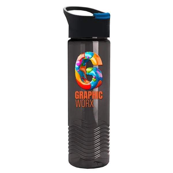 Smoke color option for Garyline® Wave Tritan® Bottle With Pop Up Lid   24 Oz.