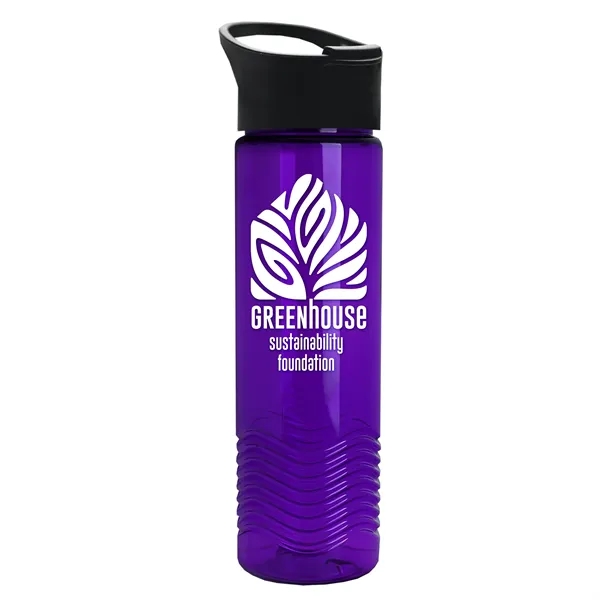 Translucent Violet color option for Garyline® Wave Tritan® Bottle With Pop Up Lid   24 Oz.