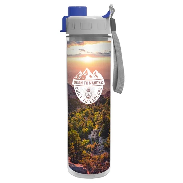 Gray/Blue color option for Garyline® Chiller Insulated Bottle With Quick Snap Lid An...
