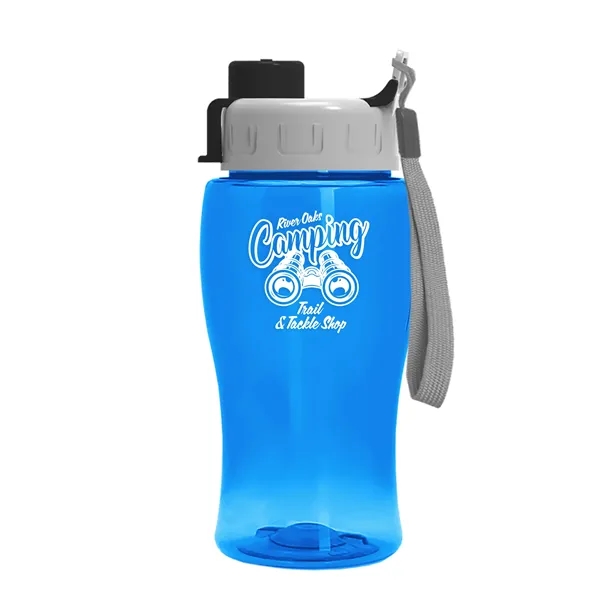 Translucent Blue color option for Garyline® Poly+ Jr. Bottle With Quick Snap Lid   18 Oz.