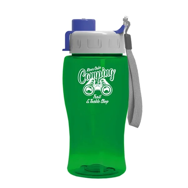 Translucent Green color option for Garyline® Poly+ Jr. Bottle With Quick Snap Lid   18 Oz.