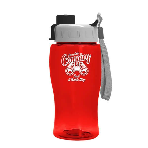 Translucent Red color option for Garyline® Poly+ Jr. Bottle With Quick Snap Lid   18 Oz.