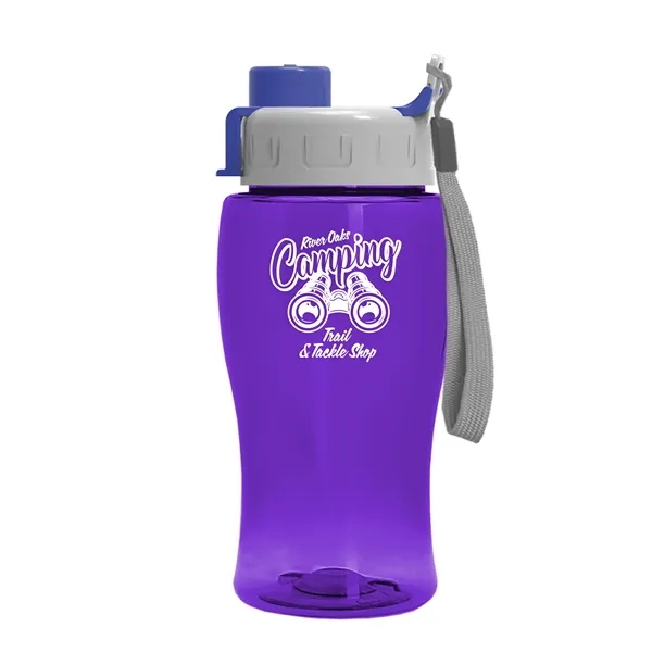 Translucent Violet color option for Garyline® Poly+ Jr. Bottle With Quick Snap Lid   18 Oz.