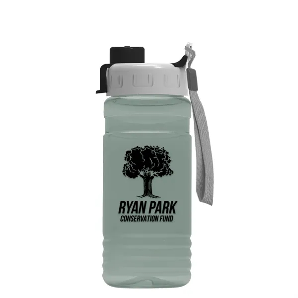 Glacier Blue color option for Garyline® Rpet Bottle With Quick Snap Lid   20 Oz.