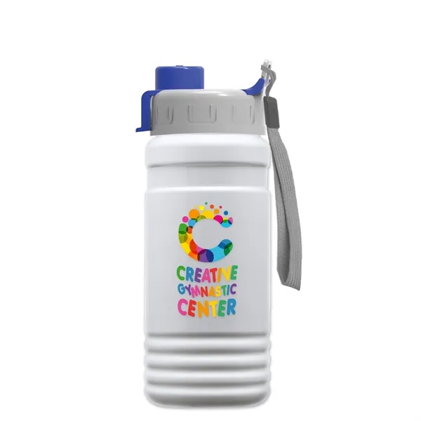 White color option for Garyline® Rpet Bottle With Quick Snap Lid   20 Oz.