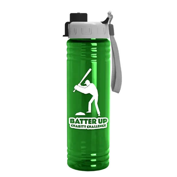 Translucent Green color option for Garyline® Slim Fit Bottle With Quick Snap Lid   24 Oz.