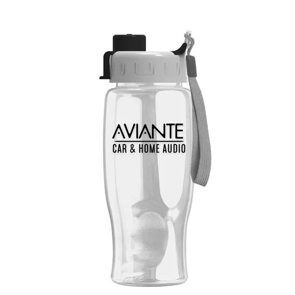 Clear color option for Garyline® Poly+ Bottle With Quick Snap Lid   27 Oz.