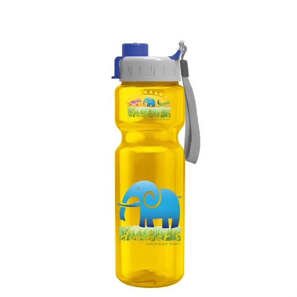 Translucent Yellow color option for Garyline® Champ Bottle With Quick Snap Lid   28 Oz.
