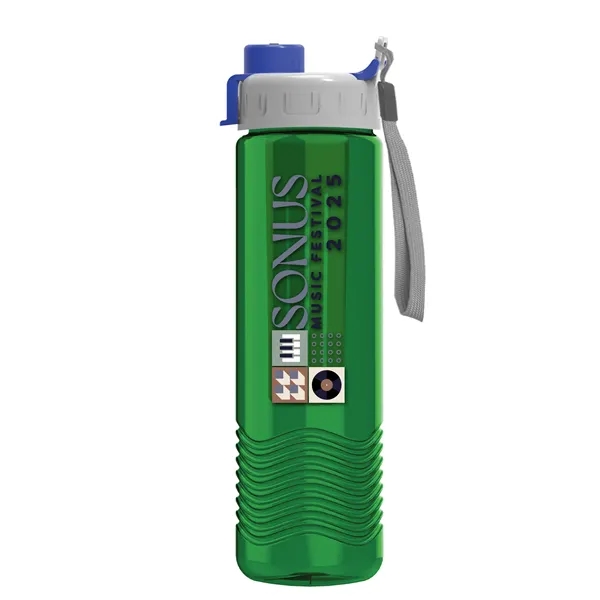 Translucent Green color option for Garyline® Wave Tritan® Bottle With Quick Snap Lid And Inf...