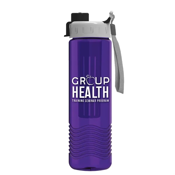 Translucent Violet color option for Garyline® Wave Tritan® Bottle With Quick Snap Lid And Inf...