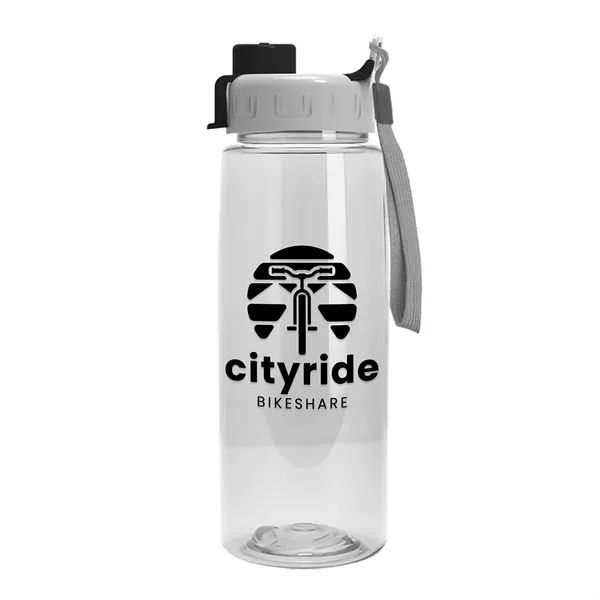 Clear color option for Garyline® Flair Tritan® Bottle With Quick Snap Lid   26 Oz.
