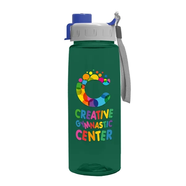 Translucent Dark Green color option for Garyline® Flair Tritan® Bottle With Quick Snap Lid   26 Oz.