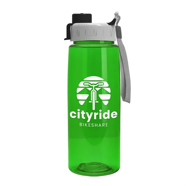 Translucent Green color option for Garyline® Flair Tritan® Bottle With Quick Snap Lid   26 Oz.